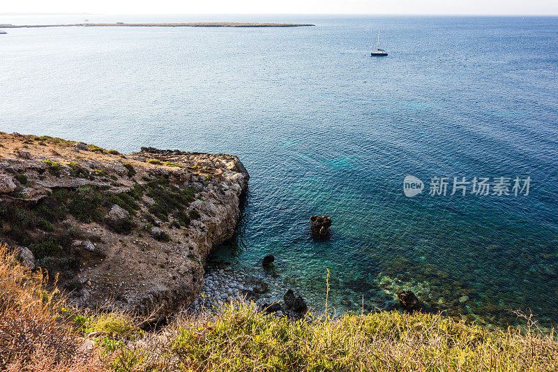 Favignana, Aegadian群岛，意大利西西里岛